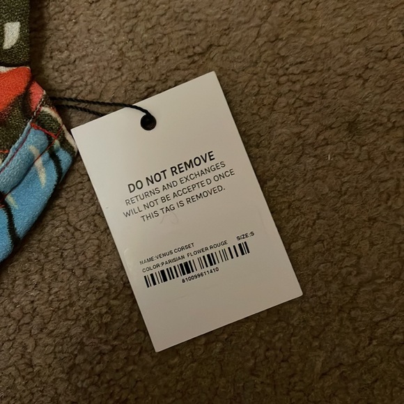 NWT Miaou V Corset in Parisian Flower Rouge - Picture 6 of 7